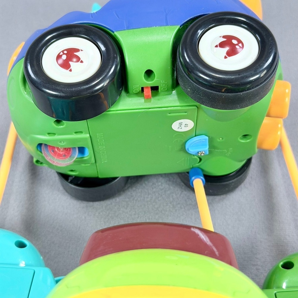 Dinosaur RC Car Set Toddler Toy Remote Control Vehicles 27/49MHz Green Blue 2pk - Picture 5 of 7